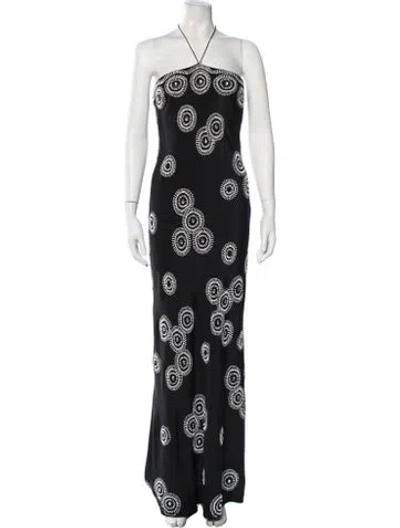 Pre-owned Jenny Packham Silk Long Dress In Blue