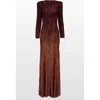 Jenny Packham Sisi Sequin-embellished Puff-sleeve Gown In Red