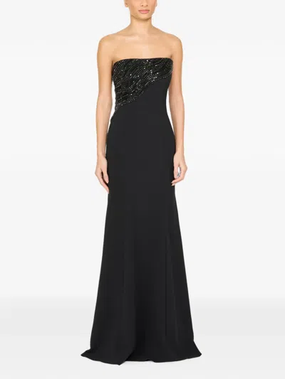 Jenny Packham Soyala Gown In Black