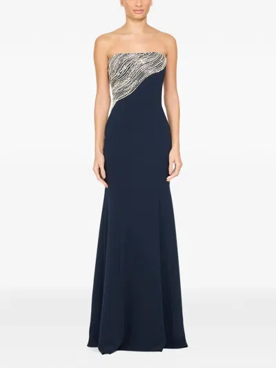 Jenny Packham Soyala Gown In Blue
