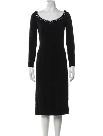 Pre-owned Jenny Packham Square Neckline Knee-length Dress W/ Tags