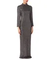 Jenny Packham Star Gazer Crystal-embellished Gown In Metallic