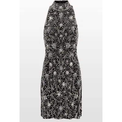 Jenny Packham Starry Night Embellished Mini Dress In Black