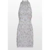 Jenny Packham Starry Night Embellished Mini Dress In Metallic
