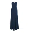 Jenny Packham Strapless Lust Maxi Gown In Blue