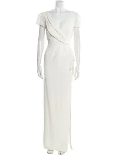 Pre-owned Jenny Packham Strapless Midi Length Dress W/ Tags In White