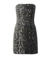 Jenny Packham Strapless Minuit Mini Dress In Black