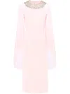 Jenny Packham Sunbeams Midi Dress In Pink