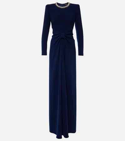 Jenny Packham Sunday Gathered Gown In Blue