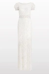 Jenny Packham Sungem Sequin-embellished Dress In White
