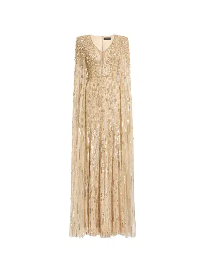 Jenny Packham Sweet Silva Gown In Brown