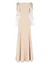 Jenny Packham Sylvia Maxi Dress In Neutral