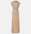 Jenny Packham Sylvie Embellished Gown In Neutral
