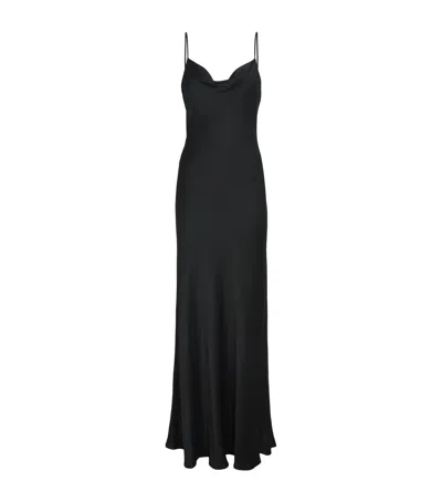 Jenny Packham Tayen Maxi Slip Dress In Black