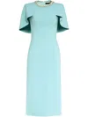 Jenny Packham Thalia Midi Dress In Blue