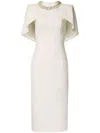 Jenny Packham Thalia Midi Dress In Neutrals
