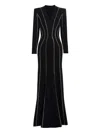 Jenny Packham Victoire Rhinestone-embellished Maxi Gown