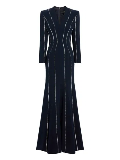 Jenny Packham Victoire V-neck Embellished Gown