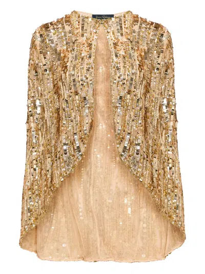 Jenny Packham Vulsa Maxi Dress In Gold