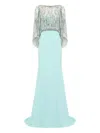 Jenny Packham Wanderlust Embellished-details Maxi Dress In Blue