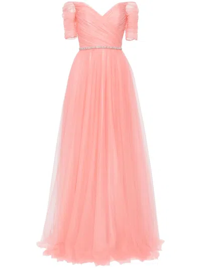 Jenny Packham Zinnia Embellished Gown In Pink