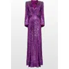 Jenny Packham Zinnia Embellished Gown In Purple