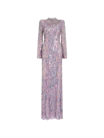 Jenny Packham Zodiac Maxi Dress In Purple