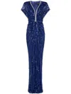 Jenny Packham Zola Gown In Blue