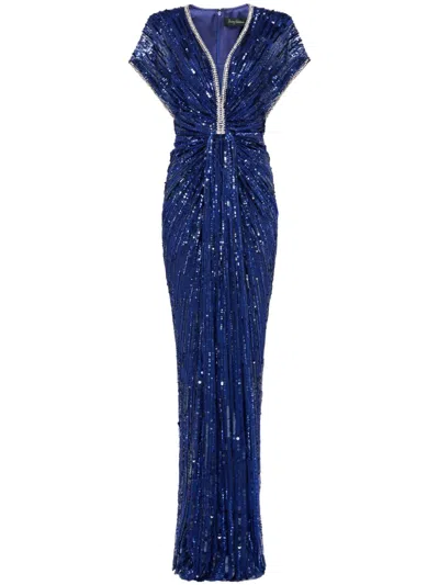 Jenny Packham Zola Gown In Blue