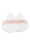 Jenny Patinkin On Pointe Puffs, Set Of 2 In Off White