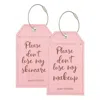 Jenny Patinkin Precious Cargo Luggage Tags In Pink