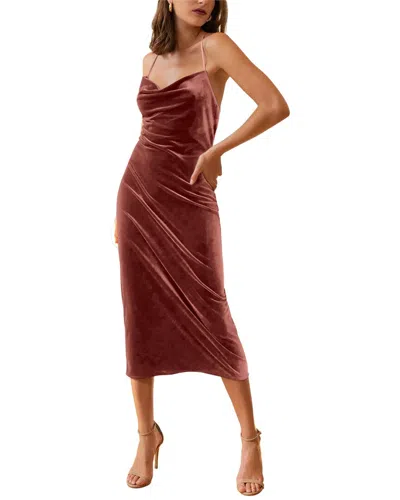 Jenny Yoo Benson Midi Dress In Pink