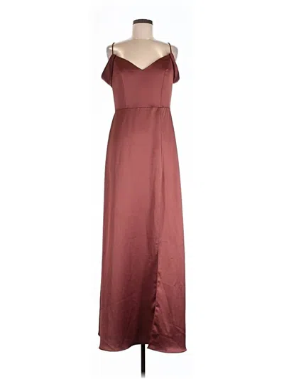 Pre-owned Jenny Yoo Collection Casual Dress In Burgundy