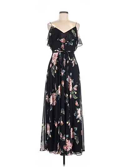 Pre-owned Jenny Yoo Collection Cocktail Dress In Black