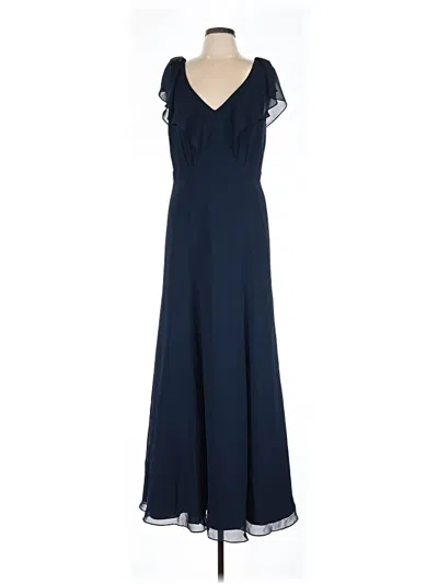 Pre-owned Jenny Yoo Collection Cocktail Dress In Blue