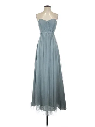 Pre-owned Jenny Yoo Collection Cocktail Dress In Blue