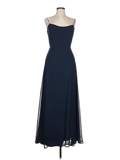 Pre-owned Jenny Yoo Collection Cocktail Dress In Blue