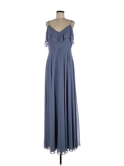 Pre-owned Jenny Yoo Collection Cocktail Dress In Blue