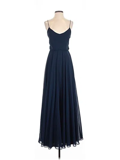 Pre-owned Jenny Yoo Collection Cocktail Dress In Blue