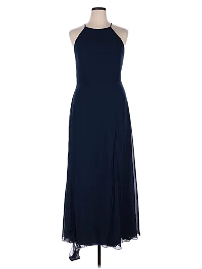 Pre-owned Jenny Yoo Collection Cocktail Dress In Blue