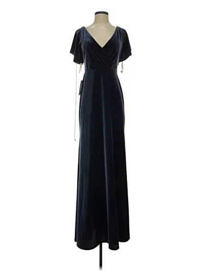 Pre-owned Jenny Yoo Collection Cocktail Dress In Blue