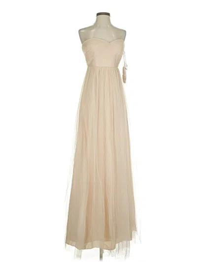 Pre-owned Jenny Yoo Collection Cocktail Dress In Brown