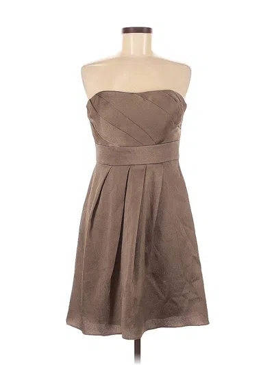 Pre-owned Jenny Yoo Collection Cocktail Dress In Brown