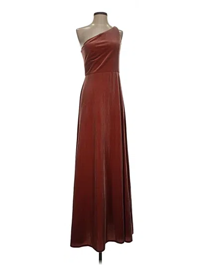Pre-owned Jenny Yoo Collection Cocktail Dress In Brown