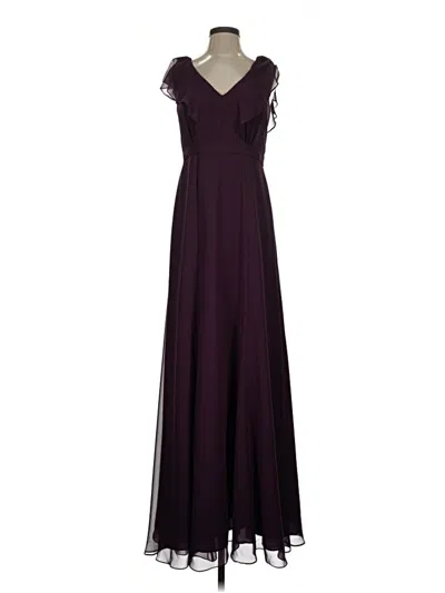 Pre-owned Jenny Yoo Collection Cocktail Dress In Burgundy