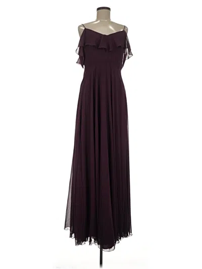 Pre-owned Jenny Yoo Collection Cocktail Dress In Burgundy