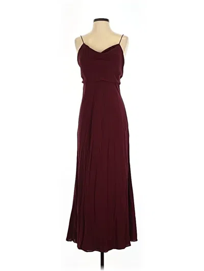 Pre-owned Jenny Yoo Collection Cocktail Dress In Burgundy