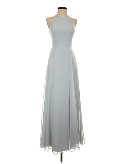 Pre-owned Jenny Yoo Collection Cocktail Dress In Gray