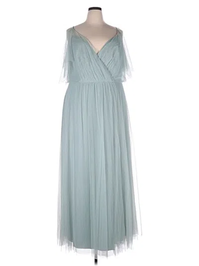 Pre-owned Jenny Yoo Collection Cocktail Dress In Gray