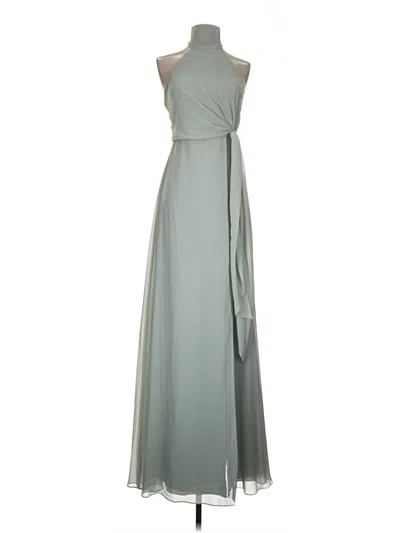 Pre-owned Jenny Yoo Collection Cocktail Dress In Gray